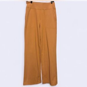 Women's Tan High-Waisted Wide Leg Pull On Pants-Size 8/10